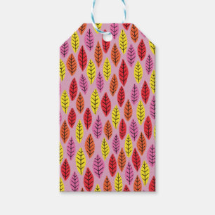  Bright Leaf Geschenkwrap - Rosa Geschenkanhänger