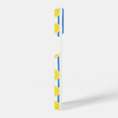 Bright Lemon Slice & Blue Stripe Case iPhone Hülle (Rechte Seite)