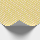 Bright Lemon Slice Repeat on White Background Geschenkpapier (Ecke)