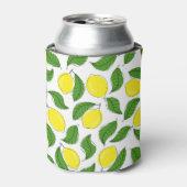 Bright Lemons Green Blätter Pattern Dosenkühler (Kanne Vorderseite)