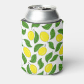 Bright Lemons Green Blätter Pattern Dosenkühler (Kanne Rückseite)