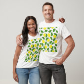 Bright Lemons Green Blätter Pattern T-Shirt (Unisex)