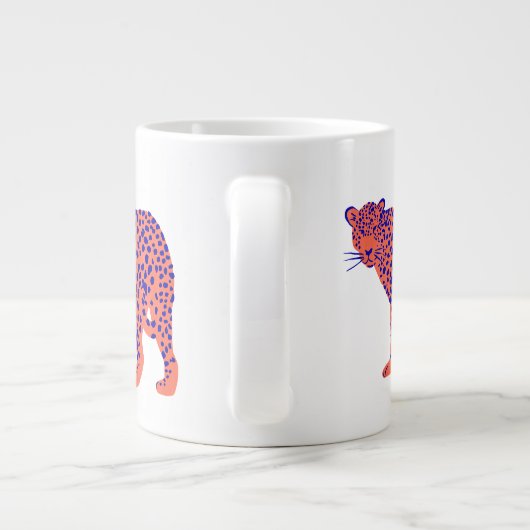 Bright Leopard Jumbo-Tasse (Rückseite)