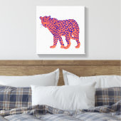 Bright Leopard Leinwanddruck (Insitu (Schlafzimmer))