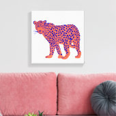 Bright Leopard Leinwanddruck (Insitu (Wohnzimmer))