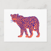 Bright Leopard Postkarte (Vorderseite)