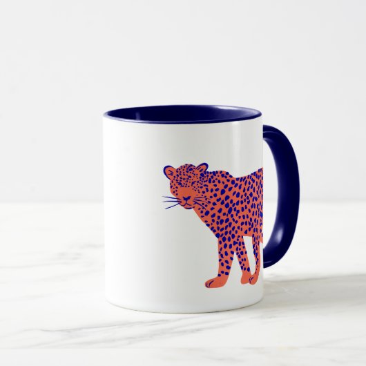 Bright Leopard Tasse (VorderseiteRechts)