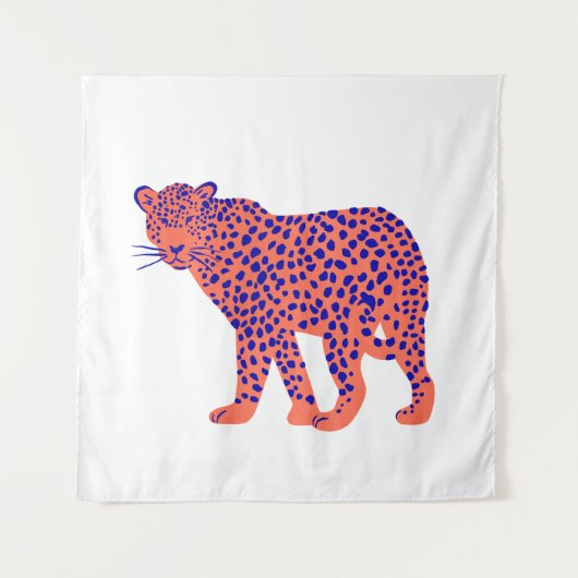 Bright Leopard Wandteppich (Vorderseite)