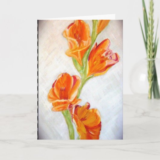 Bright Lily Grußkarte Karte (Vorderseite)