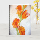 Bright Lily Grußkarte Karte (Gelbe Blume)