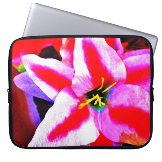 Bright Lily Laptopschutzhülle (Vorderseite)
