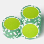 Bright Lime Green Neon Trendy Colors Pokerchips (Stapel)