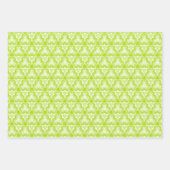 Bright Lime Green Spirale Muster Geschenkpapier Set (Vorderseite 3)