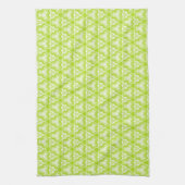 Bright Lime Green Spirale Muster Geschirrtuch (Vertikal)