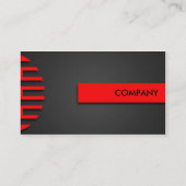 Bright Lines Business Card - Red Visitenkarte (Rückseite)