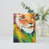 Bright Lion Postkarte (Stehend Vorderseite)