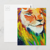 Bright Lion Postkarte (Vorne/Hinten)