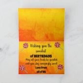 Bright Lollipop Candy Sweet Leckerei Happy Birthda Karte (Innenseite)