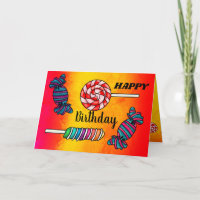 Bright Lollipop Candy Sweet Leckerei Happy Birthda