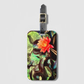 Bright Lotus Luggage Tag Gepäckanhänger (Vorderseite Vertikal)