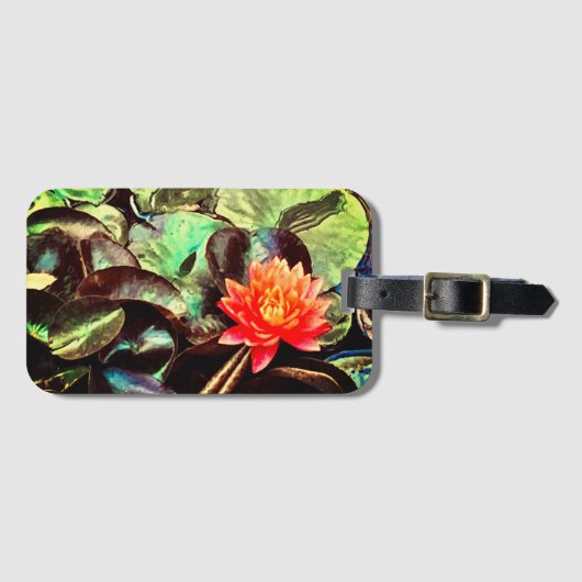 Bright Lotus Luggage Tag Gepäckanhänger (Vorderseite (Horizontal))