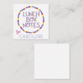 Bright Lunchbox Notes Begleitkarte (Vorne/Hinten)