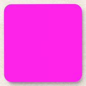 Bright Magenta Getränkeuntersetzer (Vorderseite)