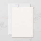 Bright Magenta Orange Simple Monogram Wedding RSVP Karte (Rückseite)