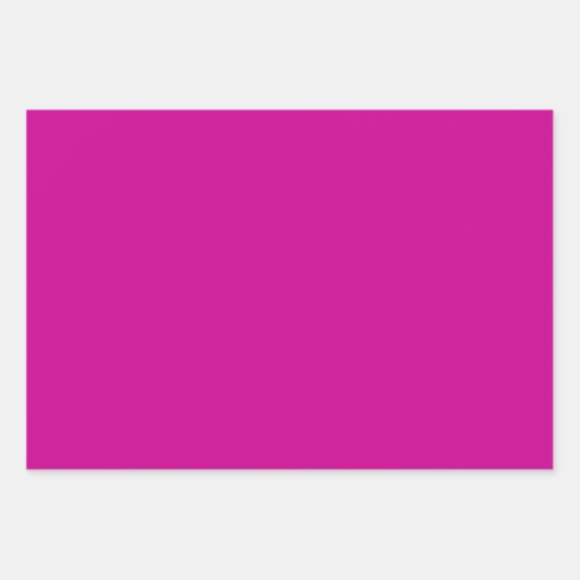 Bright Magenta Pink Spiral Pattern w/Solids Geschenkpapier Set (Vorderseite 3)