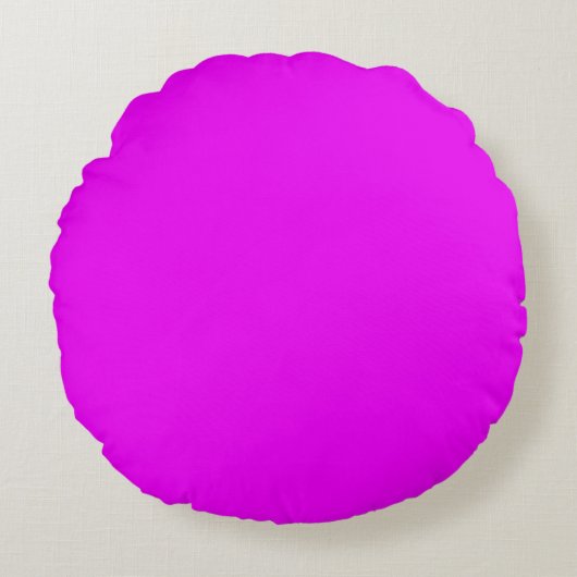 Bright Magenta Rundes Kissen (Vorderseite)
