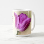 Bright Magenta Tulip Poetic Kaffeetasse (VorderseiteRechts)