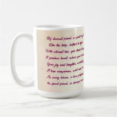Bright Magenta Tulip Poetic Kaffeetasse (Links)