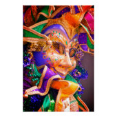 Bright Mardi Gras Mask Poster (Vorderseite)