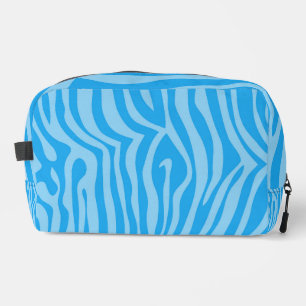 BRIGHT MARINE BLUE LEOPARD DRUCKPATTER WASCHBEUTEL