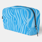 BRIGHT MARINE BLUE LEOPARD DRUCKPATTER WASCHBEUTEL (Rechte Ecke)