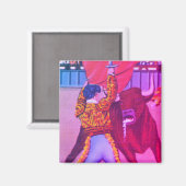 Bright Matador Entertains Crowd mit Bull Magnet (Vorderseite/Rückseite)