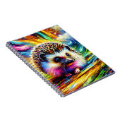Bright Meadow Hedgehog Notebook Notizblock (Rechte Seite)