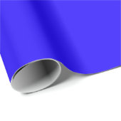 Bright Medium Royal Blue Geschenkpapier (Rolleneckpunkt)