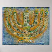 Bright Menorah Poster (Vorne)
