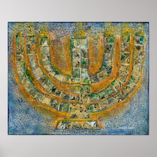 Bright Menorah Poster (Vorne)