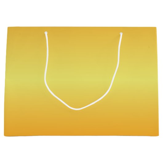 Bright Metallic Gold Bells Große Geschenktüte (Vorderseite)