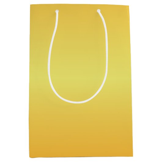 Bright Metallic Gold Bells Mittlere Geschenktüte (Vorderseite)