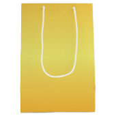 Bright Metallic Gold Bells Mittlere Geschenktüte (Rückseite)