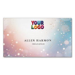 Bright Minimal Custom Family Name | 5-Minute Edit Magnetische Visitenkarte