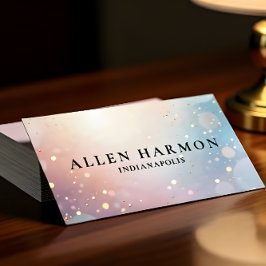 Bright Minimal Custom Family Name | 5-Minute Edit Visitenkarte