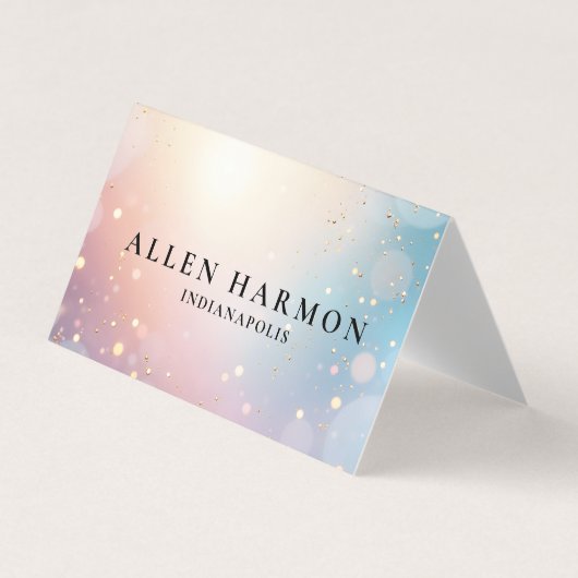 Bright Minimal Custom Family Name | 5-Minute Edit Visitenkarten (Vorderseite)