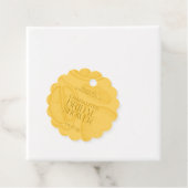 Bright Minimalist Citrus Bridal Shower Geschenkanhänger (Beispiel)