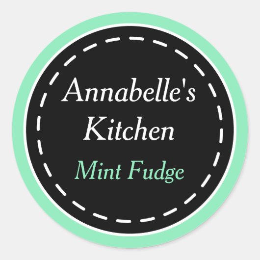 Bright Mint Kitchen Stickers (Vorderseite)