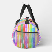 Bright Modern Colorful Yoga Stylish Striped Duffle Bag (Rechts)