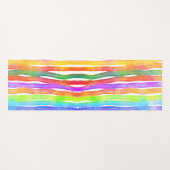 Bright Modern Colorful Yoga Stylish Striped Yogamatte (Vorderseite (Horizontal))